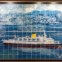 Mural de azulejo a evocar o navio