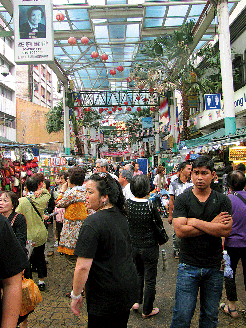 O frenético mercado Petaling
