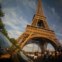 Ao 3.º dia já estava em Paris, frente à Torre Eiffel