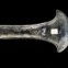 Exemplo da exposição: um machado de bronze datado de entre 2500aC e 800aC