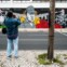 Um novíssimo mural, nos 40 anos do 25 de Abril, um dos muros da Faculdade de Ciencias Sociais e Humanas da Universidade Nova de Lisboa. Criado por Miguel Januario, Frederico Draw, Diogo Machado e Goncalo Ribeiro