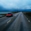 A estrada que liga as ilhas Muhu e Saaremaa