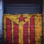 A bandeira catalã impõe-se por todo o lado