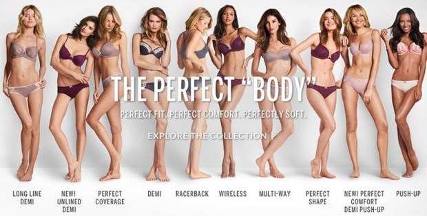 A imagem da campanha The Perfect Body