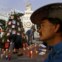 México, Cidade do México, uma árvore de Natal que recorda os estudantes desaparecidos