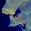 Área metropolitana de Lisboa captada pelo satélite Sentinel-1A a 8 de Outubro de 2014