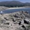 Galiza, A Coruña, praia de Castro de Baroña