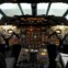 Cockpit de uma das aeronaves