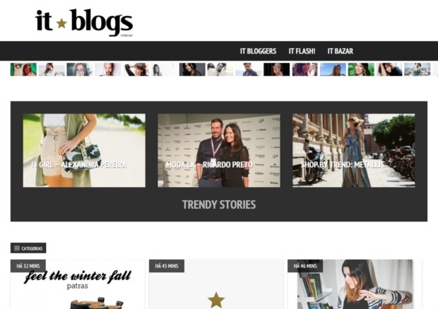 Captura de ecrã do site 