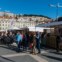 O mercado na praça da Figueira