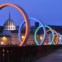 Daniel Buren et Patrick Bouchain, Les Anneaux, Quai des Antilles, Nantes - Estuaire 2007  