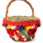 Cesta 'Agnese' Dolce & Gabbana com detalhes coloridos em lã. (1975 € na Farfetch).