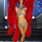 A candidata da França, e actual Miss Universo, no desfile de trajes nacionais ainda na fase preliminar da competição