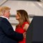 Durante o comício na Florida, onde Melania rezou o