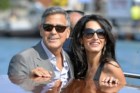 George Clooney e Amal Alamuddin em Veneza, na véspera do casamento, em Setembro de 2014