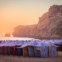 Centro: Depois de uma tarde de tentativas a tirar fotografias profissionais numa encosta da Nazaré, Samuel deparou-se com este bonito pôr do sol quando estava a regressar a casa e aproveitou para registar o momento. 