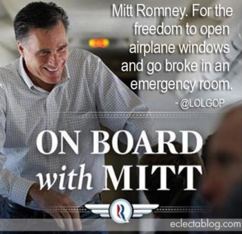 Romney considera que é preciso deixar entrar oxigénio no avião em caso de incêndio