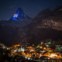 Zermatt Tourismus. Light Art by Gerry Hofstetter, foto de Michael Portmann