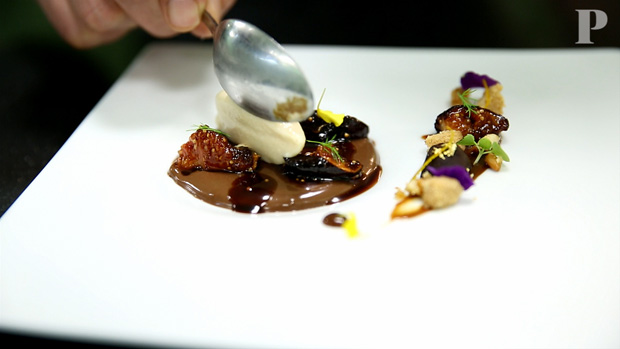 Ganache com Vinho do Porto e figos pelo chef Ricardo Costa