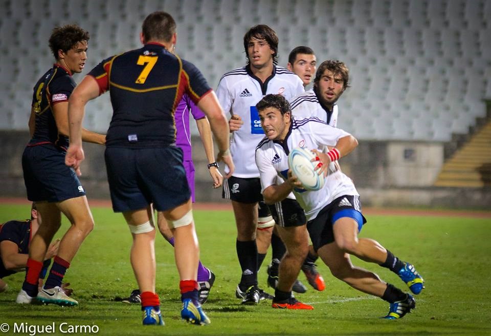 Jogo de rugby entre a geórgia e o conceito de portugal para o torneio de  rugby