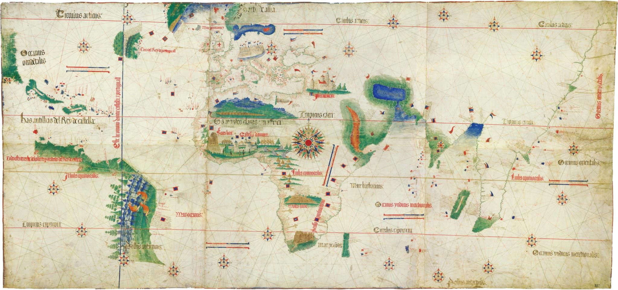 Póster Mapa de Século 19 Espanha e Portugal 