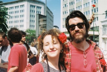 PÚBLICO - Madalena Rebelo e Guilherme Monteiro na Avenida da Liberdade, em 2018