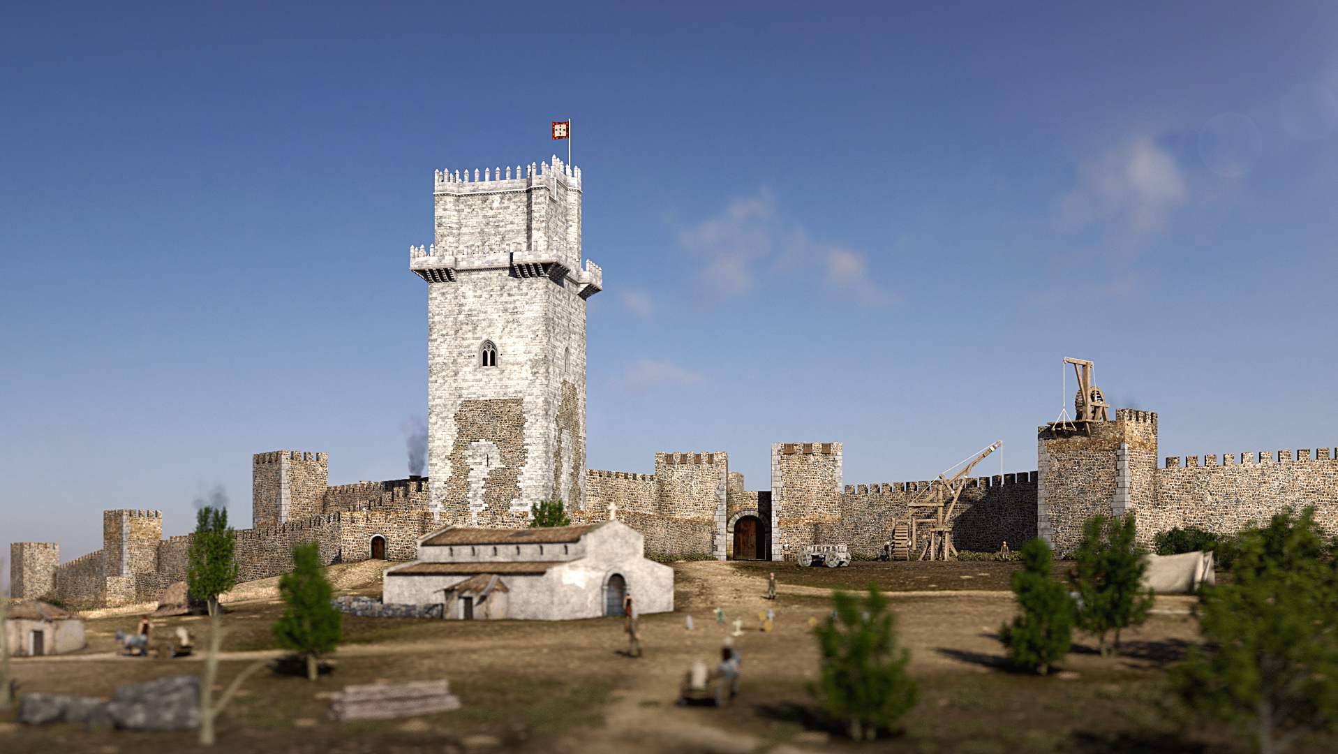 Como era o Castelo de Beja em 1400? Uma nova visita interactiva mostra-o |  Património | PÚBLICO
