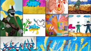Centenas de pinturas de crianças ucranianas estão disponíveis para todos os compradores — os lucros são para as famílias