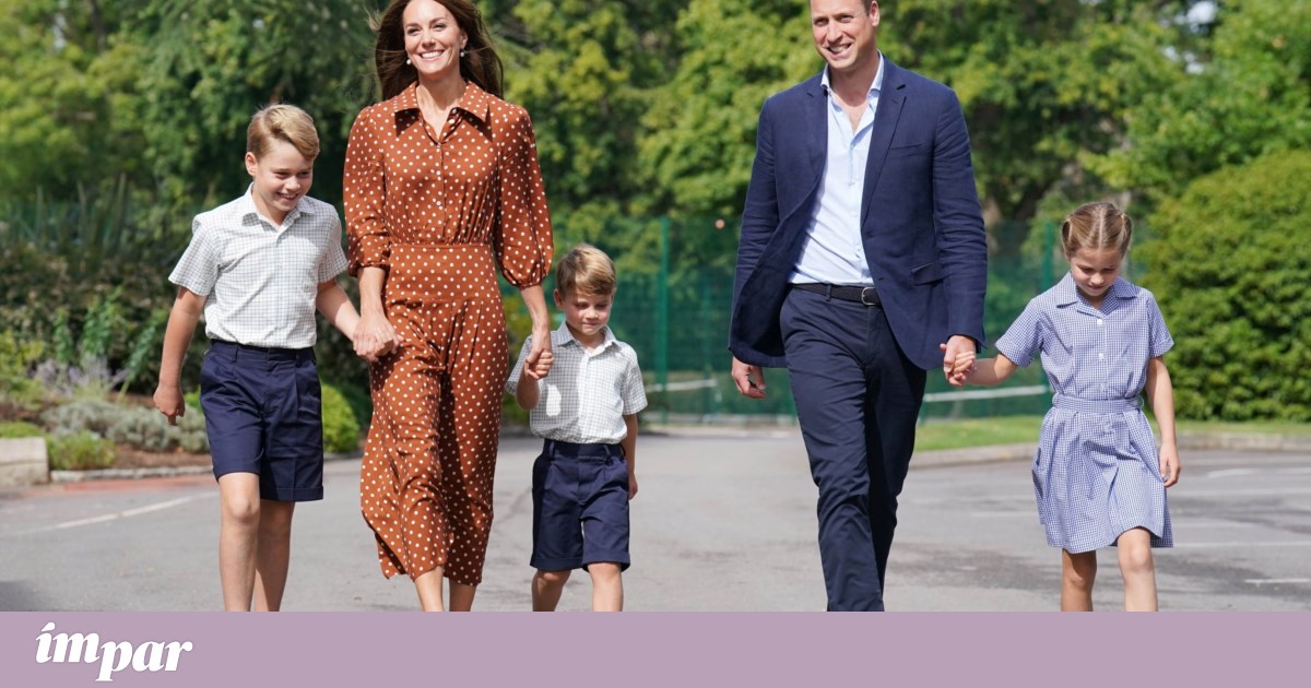 George, Charlotte and Louis from England visited the new school British royal family George, Charlotte and Louis from England visited the new school British royal family