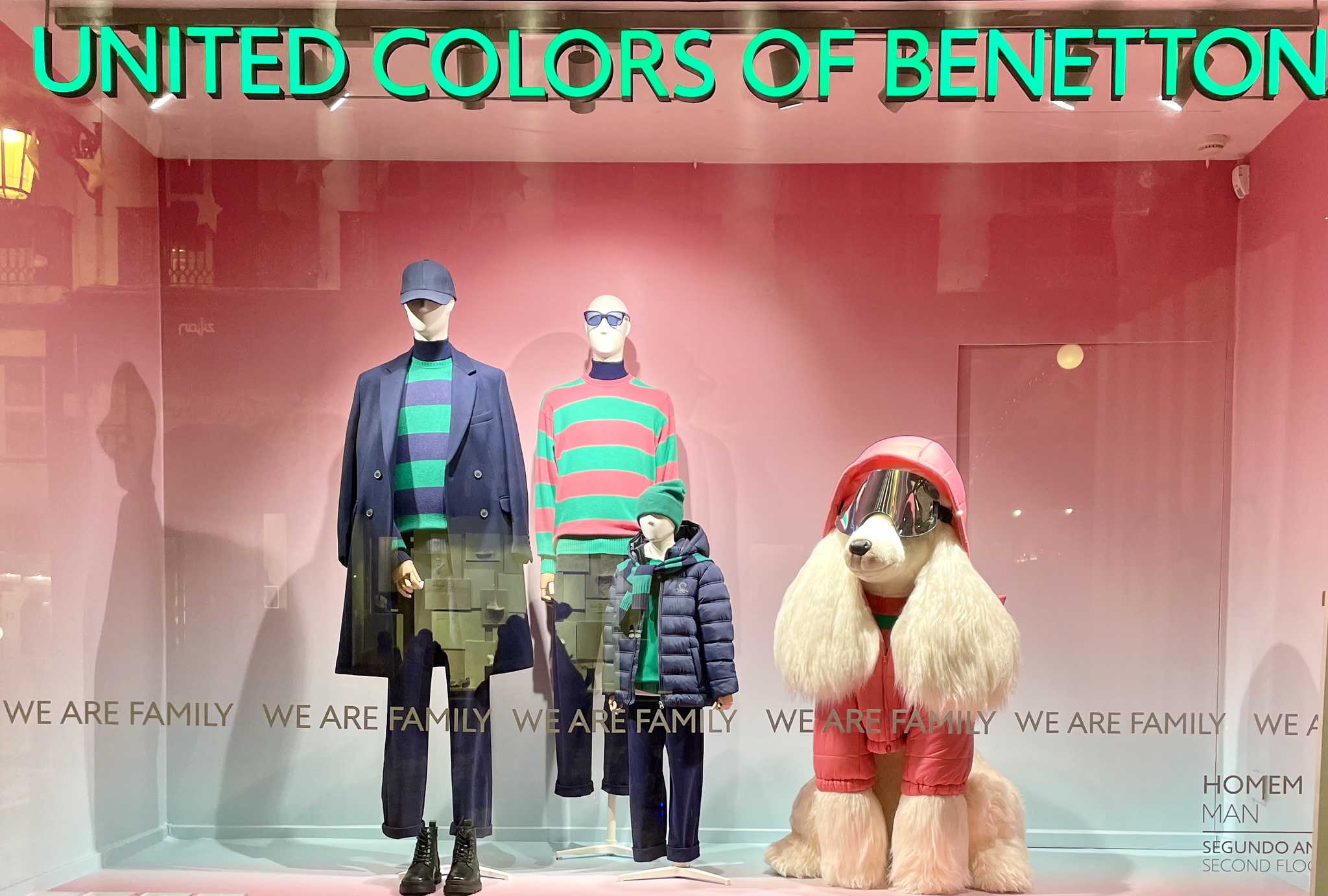 Depois de expostos nas montras, para onde vão os cães da Benetton?, Moda