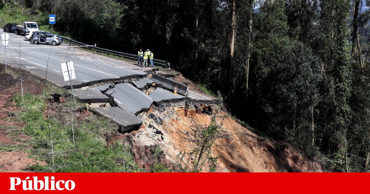 Erdrutsch schneidet IC2 in Macinhata do Vouga in Águeda ab |  Aveiro