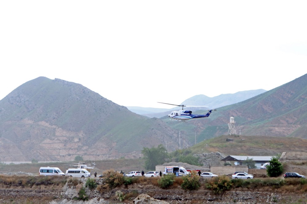 Helicóptero onde seguia presidente iraniano despenha-se