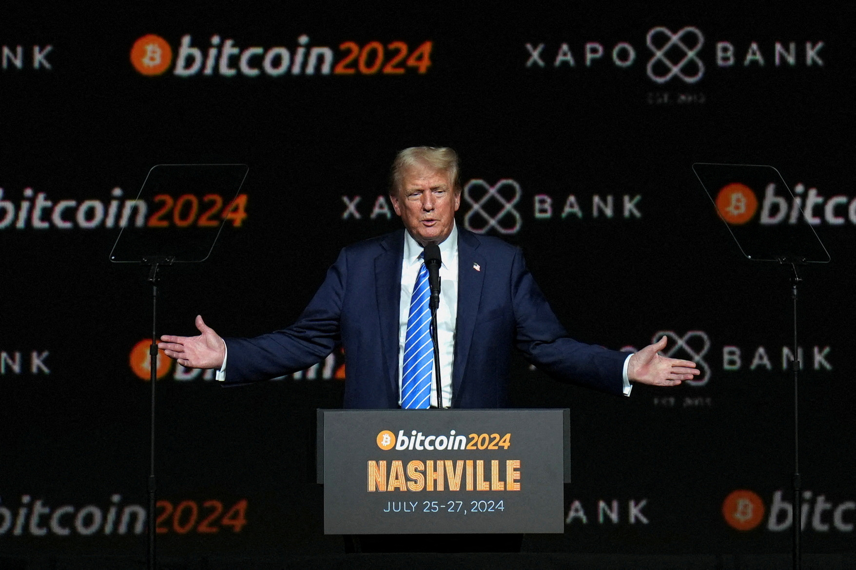 Trump disse: “Olá, bitcoiners.” E a bitcoin respondeu com novos recordes |  Eleições EUA 2024 | PÚBLICO