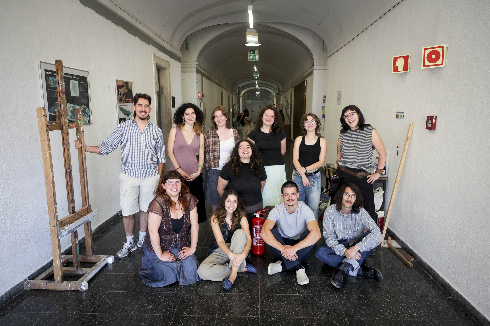 NFS Nuno Ferreira Santos - 26 Maio 2025 - ESBAL antes das Galerias Abertas na Faculdade de Belas-Artes - conversa com os alunos que organizam o evento sobre ser artista hoje
