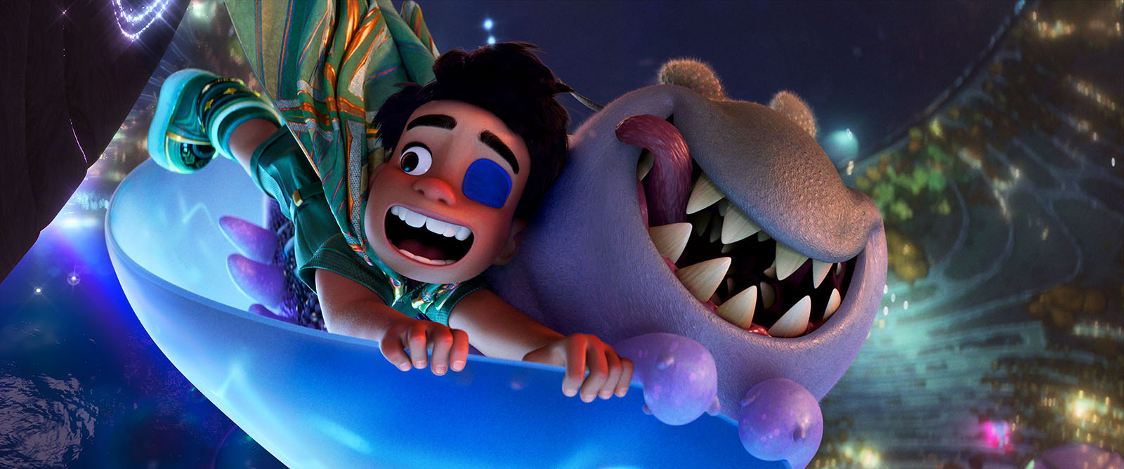 ALIEN BONDS – Elio (voice of Yonas Kibreab), a space fanatic with an active imagination, finds himself on a cosmic misadventure where he must form new bonds with eccentric alien lifeforms, eccentric alien lifeforms, including Glordon (voice of Remy Edgerly), a tender-hearted princeling. Directed by Madeline Sharafian, Domee Shi and Adrian Molina, and produced by Mary Alice Drumm, Disney and Pixar’s “Elio” releases in theaters June 20, 2025. © 2025 Disney/Pixar. All Rights Reserved.