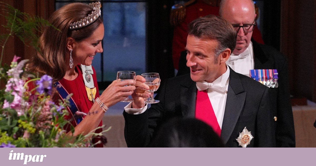 Kate Brilha no Jantar de Estado para Macron: Elegância Britânica Conquista Paris