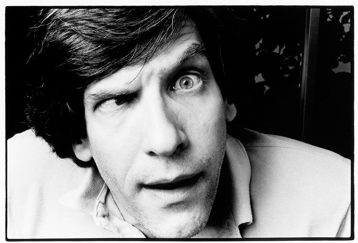Canadian film director David Cronenberg poses making faces in Los Angeles, California, circa 1981. (Photo by Bonnie Schiffman/Getty Images)