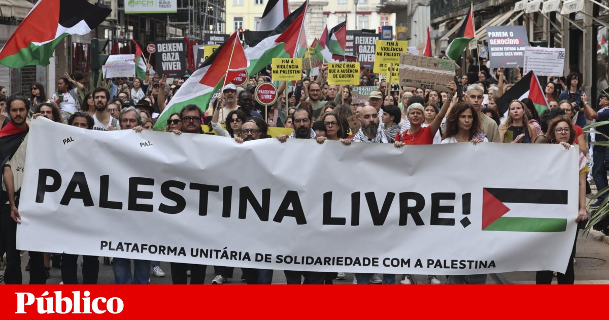 Thousands March in Lisbon for Gaza Ceasefire and Two-State Solution