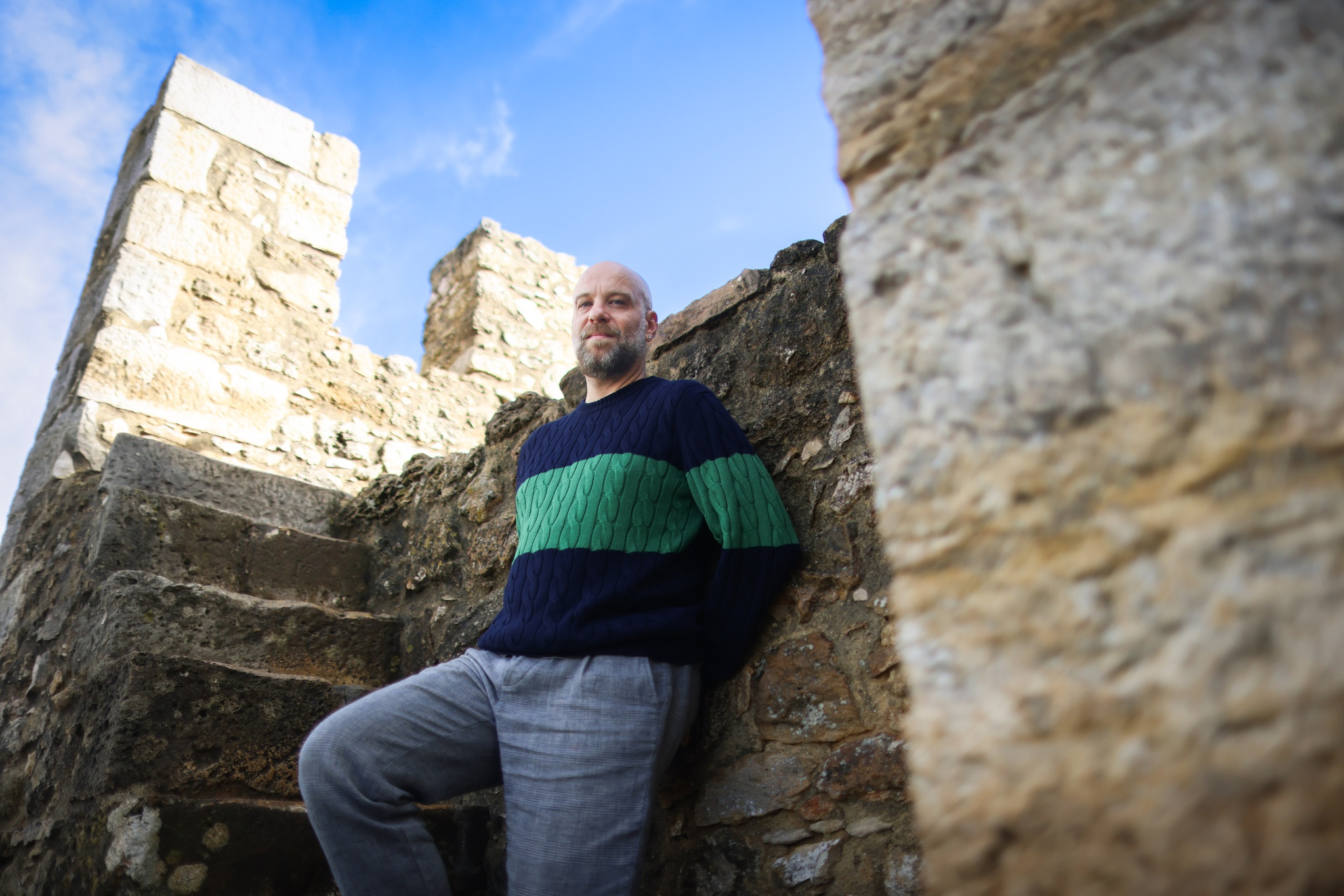 Daniel Rocha 17 novembro 2025 - PORTUGAL Hugo van der Ding que está a lançar novo livro fotos fno castelo de sao jorge