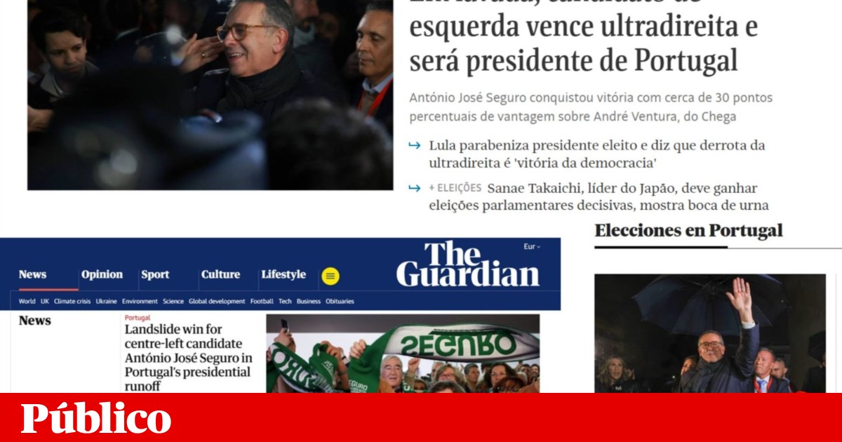 Imprensa internacional fala de Seguro, “o moderado” que travou a extrema-direita | Presidenciais 2026 Imprensa internacional fala de Seguro, “o moderado” que travou a extrema-direita | Presidenciais 2026