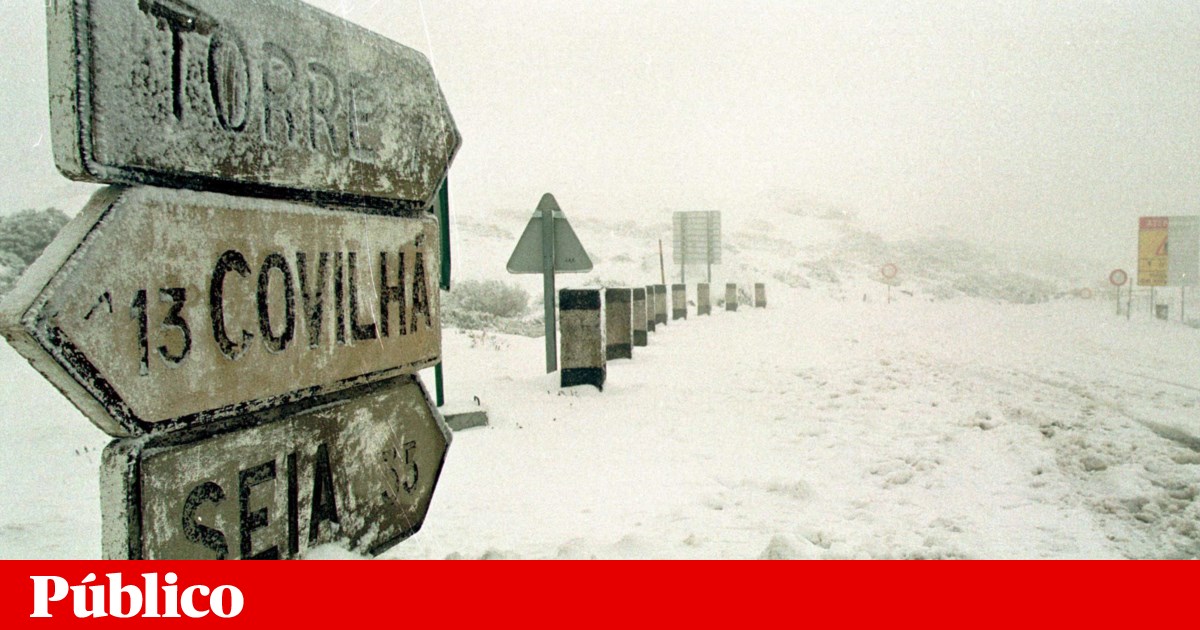 Neve corta acesso à Torre da Serra da Estrela | Estradas Neve corta acesso à Torre da Serra da Estrela | Estradas