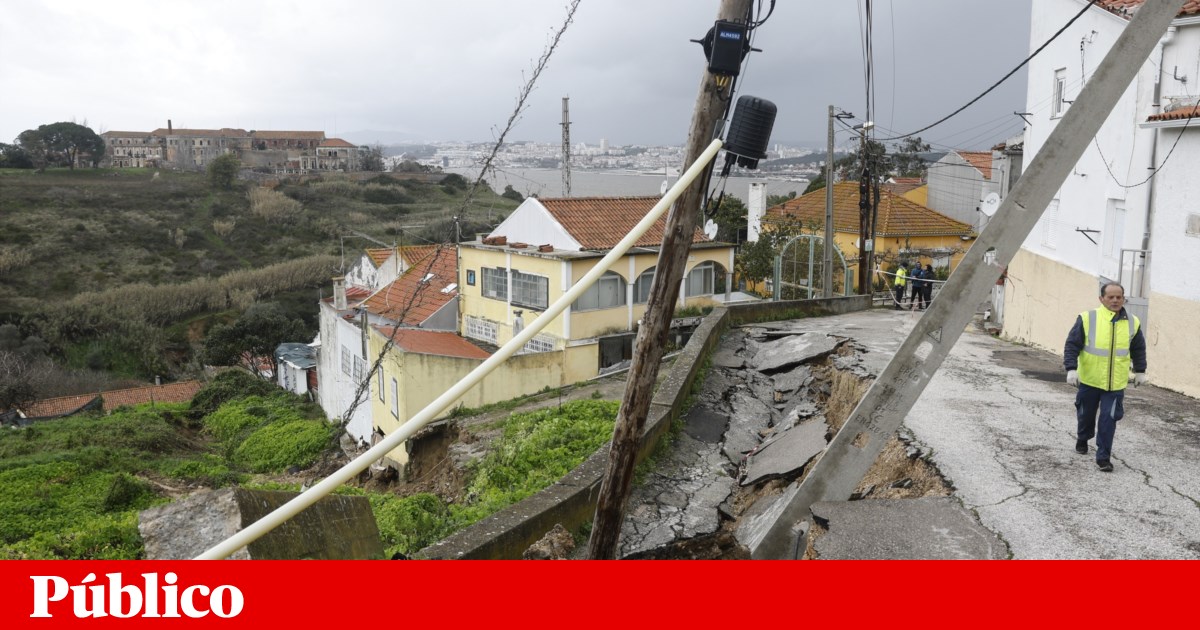 O perigo nas arribas de Almada não passou e estão previstos danos avultados | Almada O perigo nas arribas de Almada não passou e estão previstos danos avultados | Almada