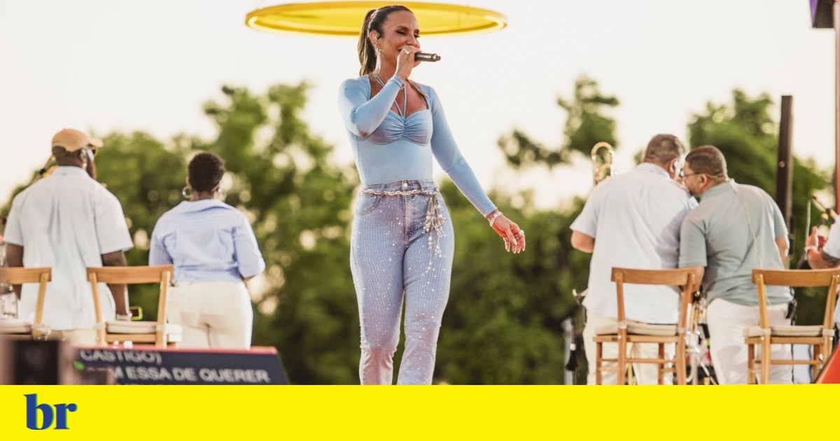Come on, Mainha! Ivete Sangalo presents a samba and pagode show in the Portuguese summer
