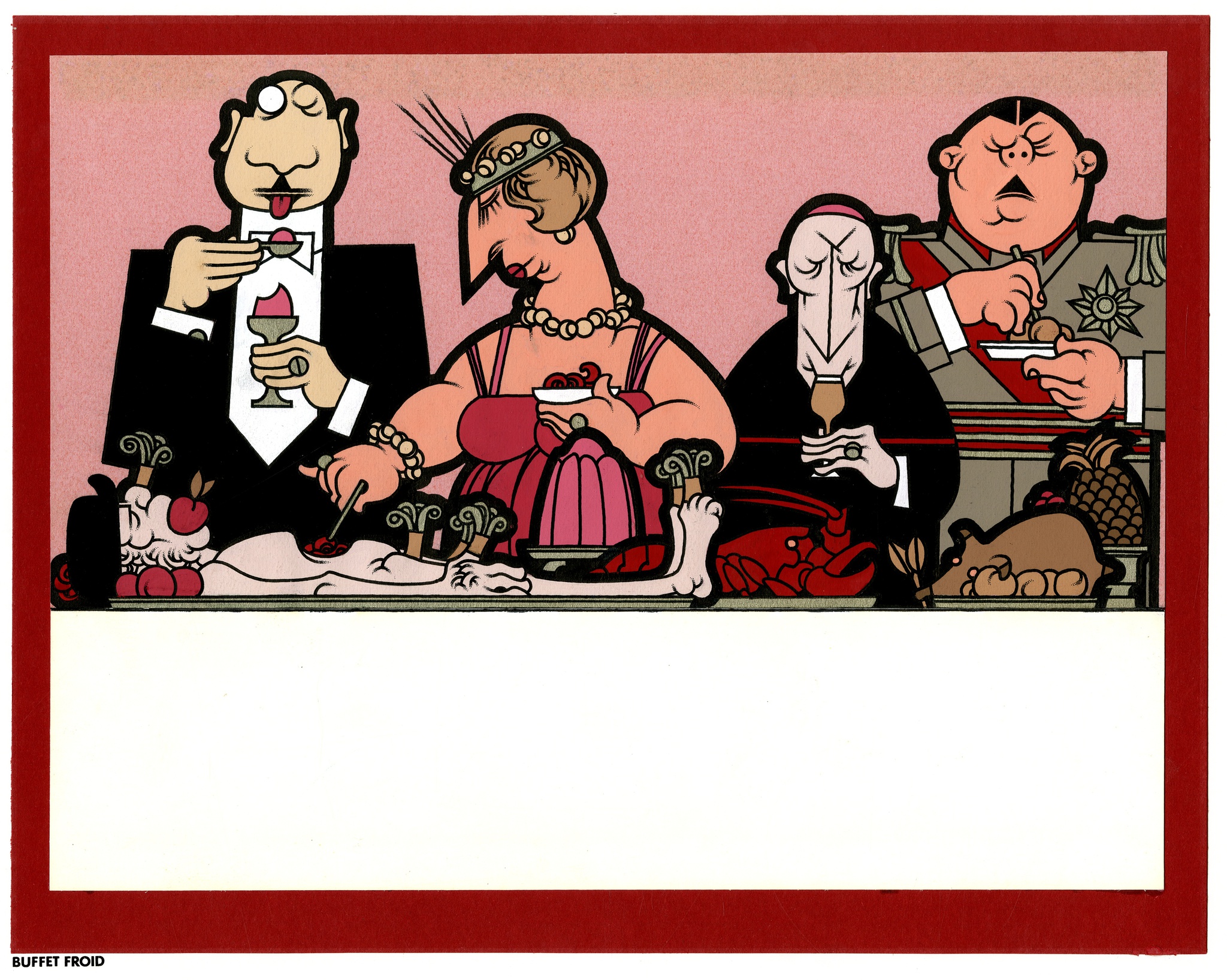 Um dos cartoons incluídos em <i>Caricaturas Portuguesas dos Anos de Salazar</i>