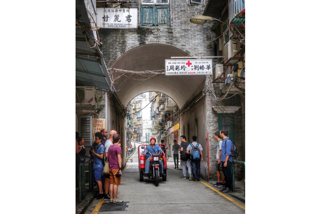 Macau, China - 8 De Dezembro De 2016: Vista Em Perspectiva Do