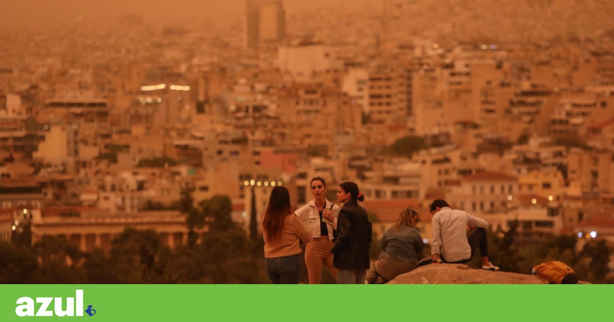 Atenas acordou laranja: nuvens de poeira invadiram a Grécia