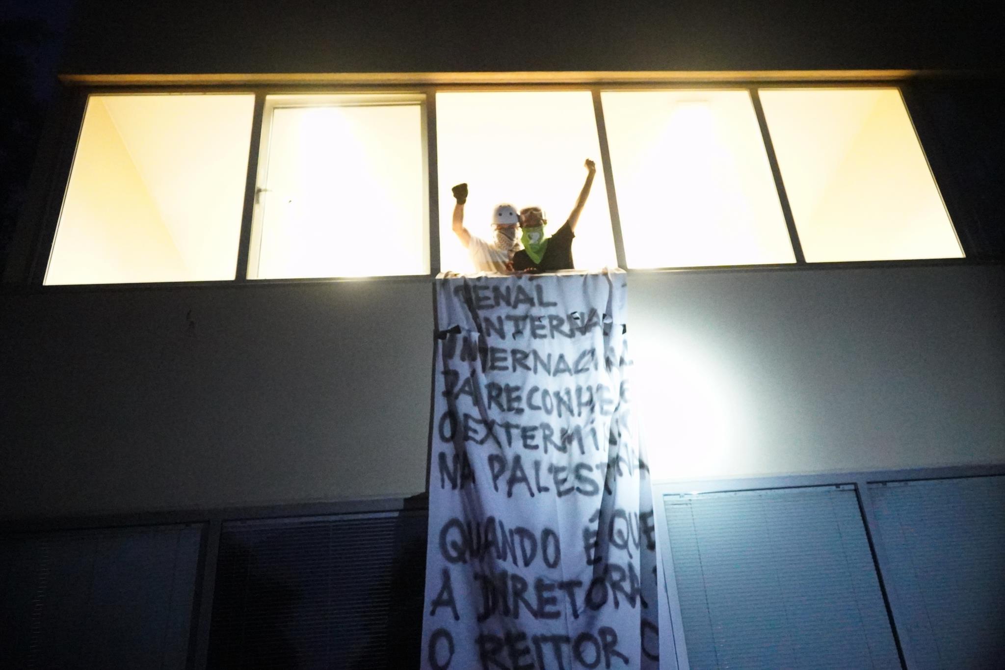 Assim foi a noite de protesto dos activistas pró-Palestina na Faculdade de Ciências