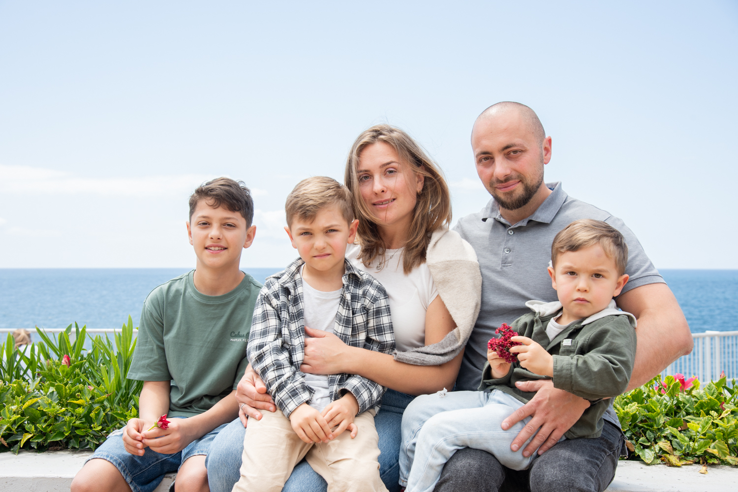 Inna Sochynska e a família vieram da Ucrânia e presentemente residem na ilha da Madeira